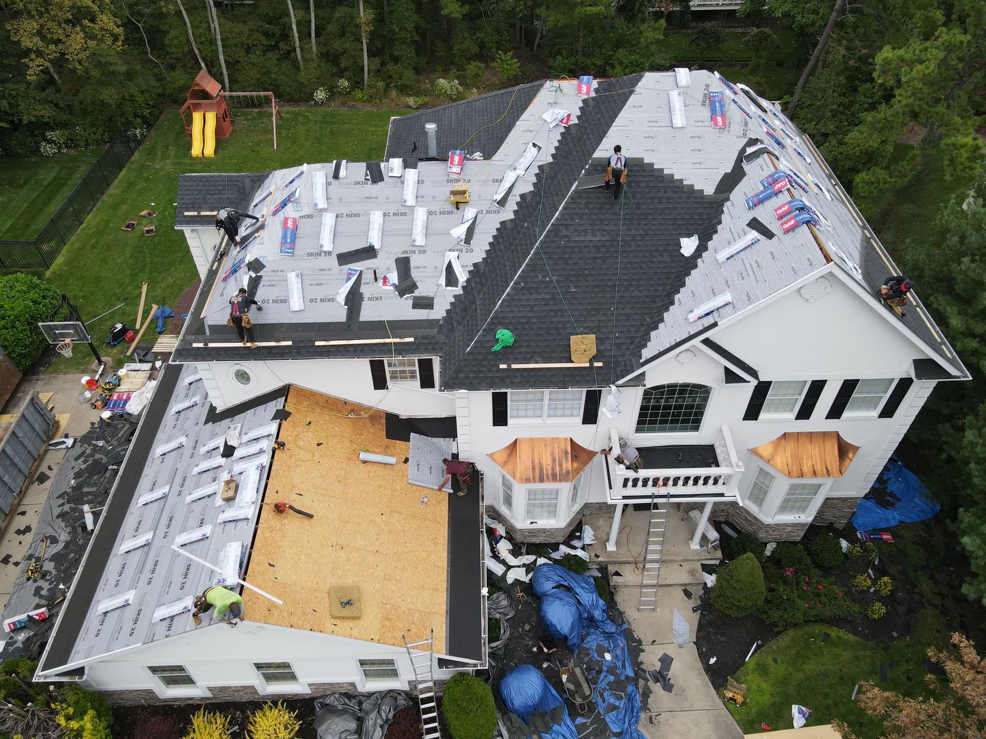 voorhees roof replacement with copper bump outs
