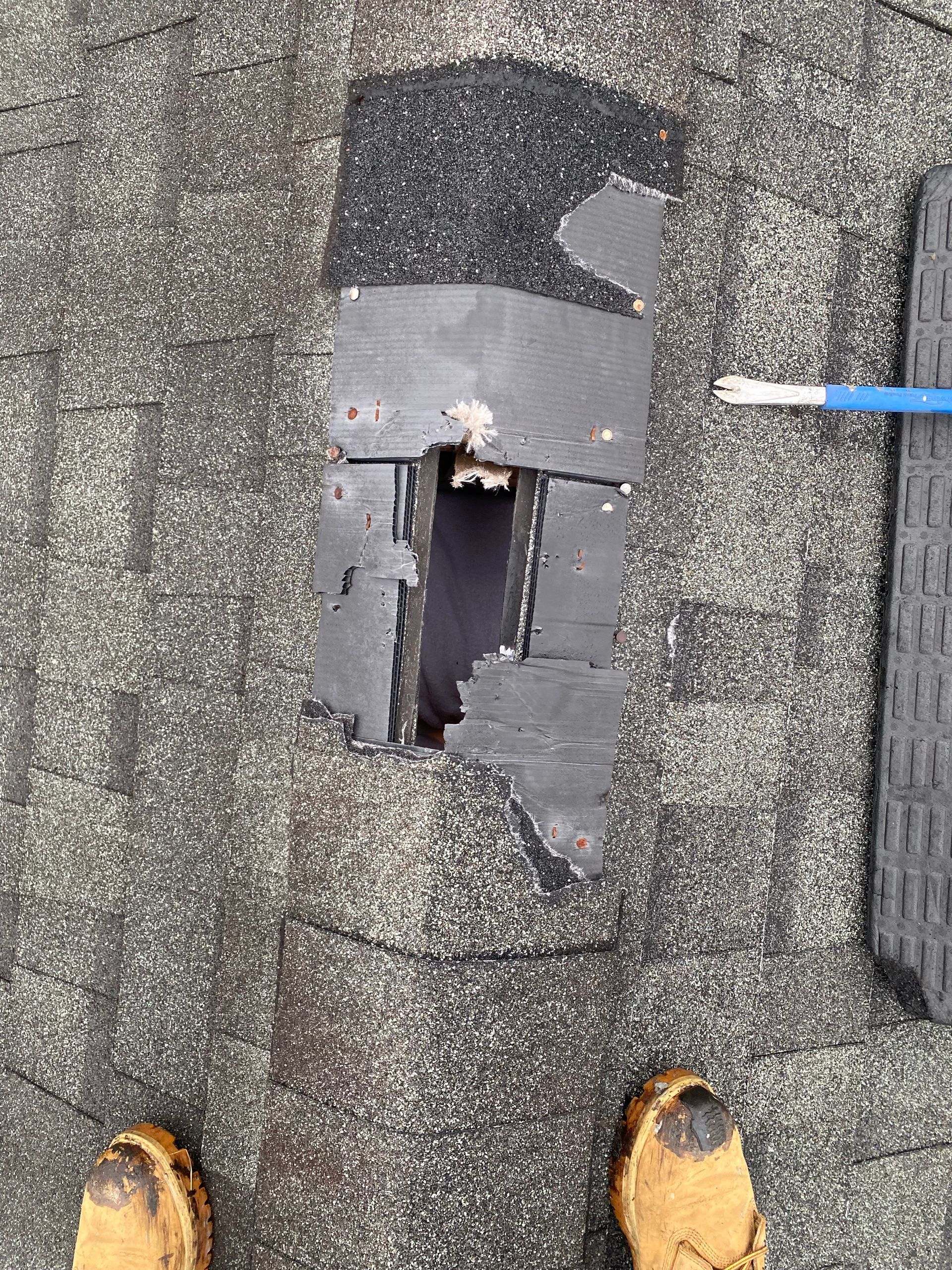 eht roof repair ridge vent